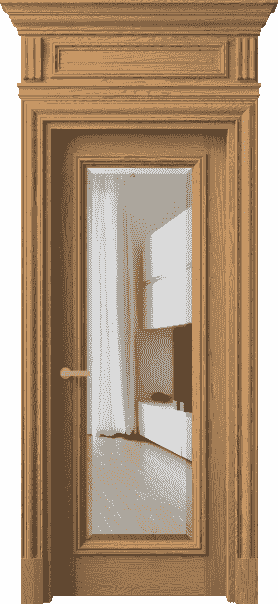 Дверь межкомнатная 7300 ДПШ.М ПРОЗ Ф. Цвет Дуб пшеничный матовый. Материал Массив дуба матовый. Коллекция Antique. Картинка.