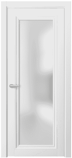 Дверь межкомнатная 2502 БШ САТ. Цвет Белый шёлк. Материал Ciplex ламинатин. Коллекция Centro. Картинка.