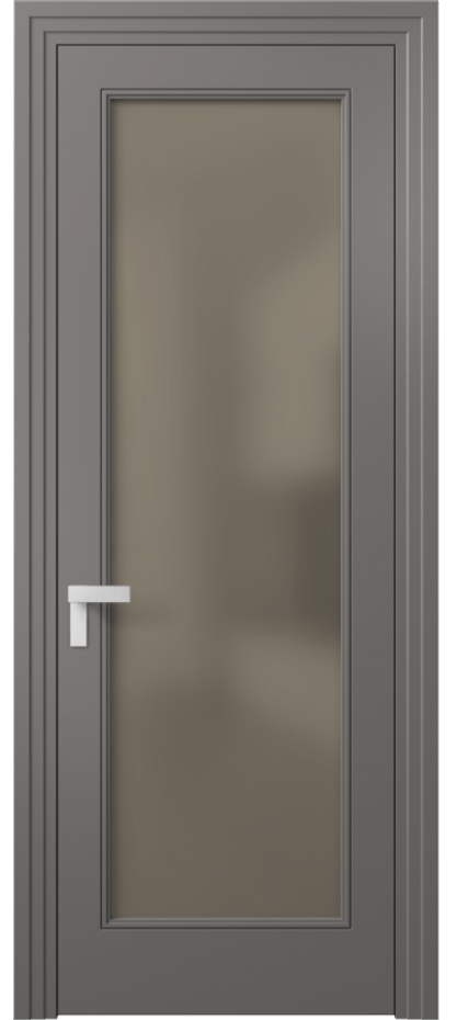 Дверь межкомнатная Рокка 8300 Матовый классический серый Сатинированное бронзовое стекло, триплекс Каскадный компланарный наличник МКЛС Цена 68424 ₽ Наличники уже входят в базовый комплект. Фабрика дверей Волховец 8 (800) 551 43 19 Межкомнатная дверь Рокка 8300 Матовый классический серый Сатинированное бронзовое стекло, триплекс Цена 68424 ₽ | Volhovec