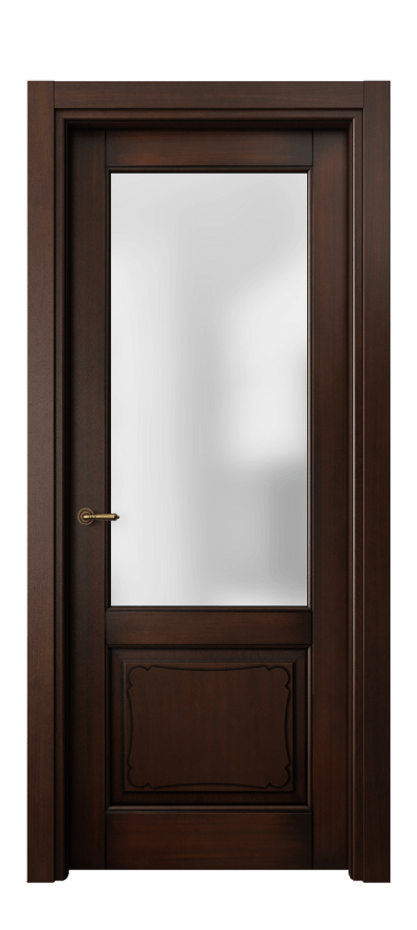 Межкомнатная дверь Тоскана Элегантэ 6322 Бук тёмный с патиной Сатинированное стекло Цена 112399 ₽ | Volhovec