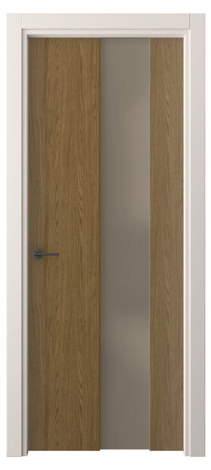 Межкомнатная дверь Freedom 4226 Торфяной дуб Сатинированное бронзовое стекло, триплекс Цена 40799 ₽ | Volhovec