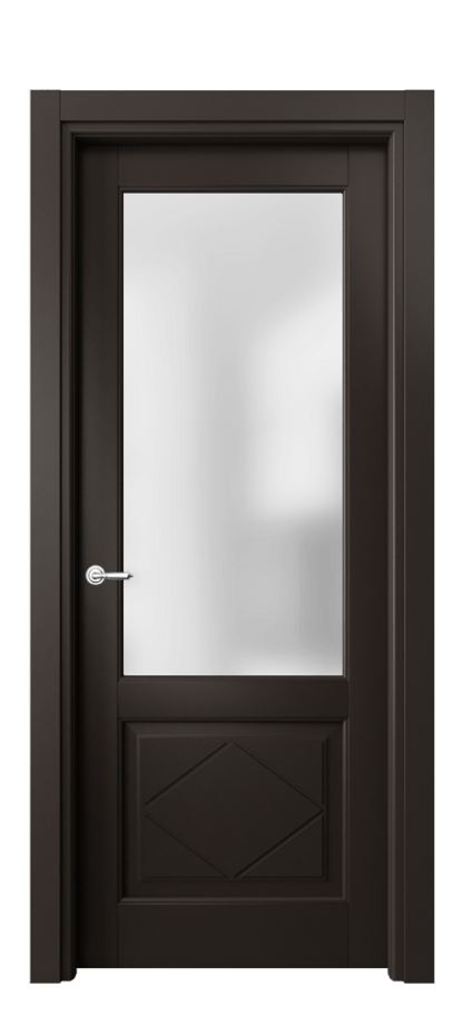 Межкомнатная дверь Тоскана Ромбо 6342 Матовый антрацит Сатинированное стекло Цена 95099 ₽ | Volhovec