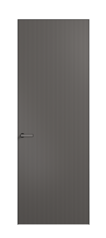 Дверь межкомнатная Velvet 8201 Матовый классический серый. Скрытый короб Черный Цена 64969 . Фабрика дверей Волховец 8 (800) 551 43 19 Межкомнатная дверь Velvet 8201 Матовый классический серый. Цена 64969 | Volhovec