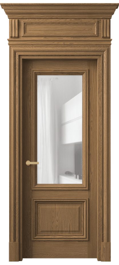 Дверь межкомнатная Антик 7302 Дуб мускатный матовый Рифлёное стекло "Дюна", триплекс КЭП + Объёмный фриз + Карниз ДМС.М Цена 268949 ₽ Наличники уже входят в базовый комплект. Фабрика дверей Волховец 8 (800) 551 43 19 Межкомнатная дверь Антик 7302 Дуб мускатный матовый Рифлёное стекло "Дюна", триплекс Цена 268949 ₽ | Volhovec