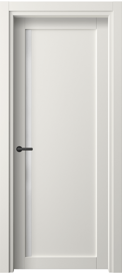 Межкомнатная дверь Нео 2110 ПЭТ белоснежный Сатинированное стекло Цена 31699 ₽ | Volhovec