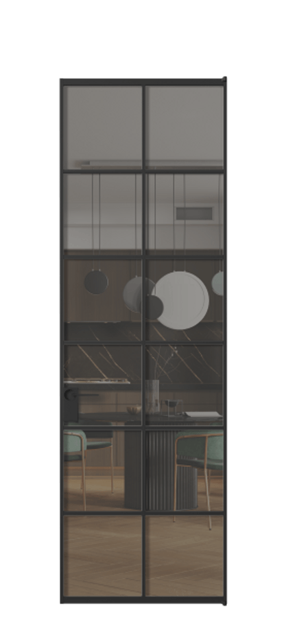 Алюминиевая дверь АЛПЛ040.05  Алюминий Черный Прозрачное серое стекло, триплекс, 6 мм. Без короба чер Цена 117290 Стоимость комплекта двери включает: 
1. Полотно (600/650/700/750/800/850/900/950*2000-2400 мм).
2. Короб
3. Комплект фурнитуры (2 торцевые петли и магнитный замок с ответной планкой). Фабрика дверей Волховец 8 (800) 551 43 19  Алюминиевая дверь АЛПЛ040.05 Алюминий Черный Прозрачное серое стекло, триплекс, 6 мм Цена 117290  | Volhovec