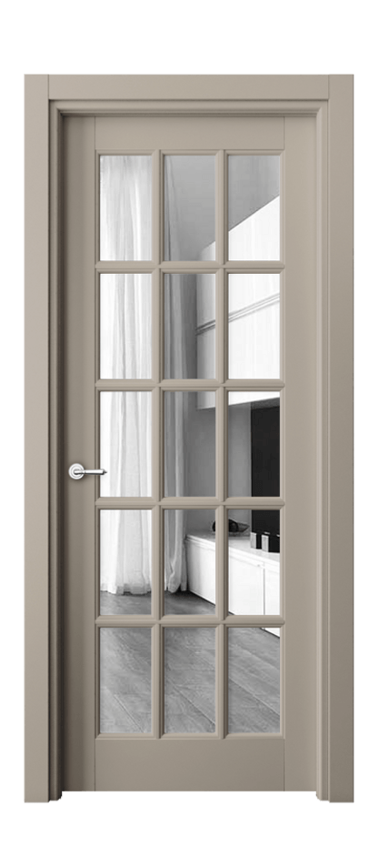 Межкомнатная дверь Toscana Grigliato 6311 Бук бисквитный Двустороннее зеркало, триплекс, 6 мм Цена 17961240 so'm | Volhovec