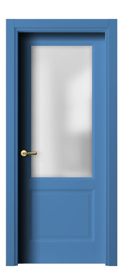 Межкомнатная дверь Galant 1422 Матовый белоснежный Сатинированное стекло Цена 51279 ₽ | Volhovec