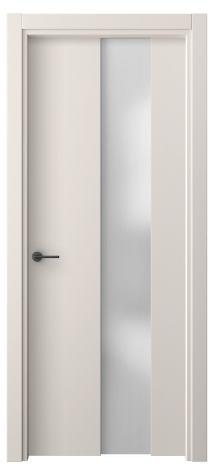 Межкомнатная дверь Freedom 4226 ПЭТ тёплый-белый Сатинированное стекло Цена 30799 ₽ | Volhovec