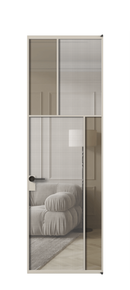 Дверь межкомнатная Mosaic АЛПЛ041.23 Алюминий светло-бежевый Декоративное стекло с сеткой "Mesh silver", триплекс, 6 мм + Прозрачное бронзовое стекло, триплекс Без короба АСБЖ Цена 166090 Стоимость комплекта двери включает:
1. Полотно (600/650/700/750/800/850/900/950*2000-2400 мм).
2. Короб
3. Комплект фурнитуры (2 торцевые петли и магнитный замок с ответной планкой). Фабрика дверей Волховец 8 (800) 551 43 19 Межкомнатная дверь Mosaic АЛПЛ041.23 Алюминий светло-бежевый Декоративное стекло с сеткой "Mesh silver", триплекс, 6 мм + Прозрачное бронзовое стекло, триплекс Цена 166090 ₽ | Volhovec