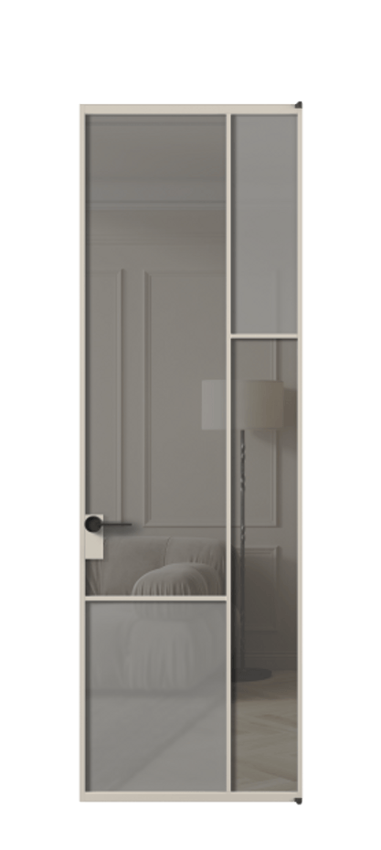 Дверь межкомнатная Mosaic АЛПЛ041.12 Алюминий светло-бежевый Сатинированное серое стекло, триплекс, 6 мм + Прозрачное серое стекло, триплекс Без короба АСБЖ Цена 165870 Стоимость комплекта двери включает:
1. Полотно (600/650/700/750/800/850/900/950*2000-2400 мм).
2. Короб
3. Комплект фурнитуры (2 торцевые петли и магнитный замок с ответной планкой). Фабрика дверей Волховец 8 (800) 551 43 19 Межкомнатная дверь Mosaic АЛПЛ041.12 Алюминий светло-бежевый Сатинированное серое стекло, триплекс, 6 мм + Прозрачное серое стекло, триплекс Цена 165870 ₽ | Volhovec