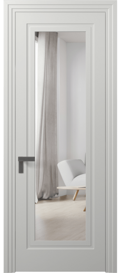 Дверь межкомнатная Rocca 8303 Матовый светло-серый Двустороннее зеркало, триплекс Каскадный компланарный наличник МССР Цена 66319 ₽ Наличники уже входят в базовый комплект. Фабрика дверей Волховец 8 (800) 551 43 19 Межкомнатная дверь Rocca 8303 Матовый светло-серый Двустороннее зеркало, триплекс Цена 66319 ₽ | Volhovec