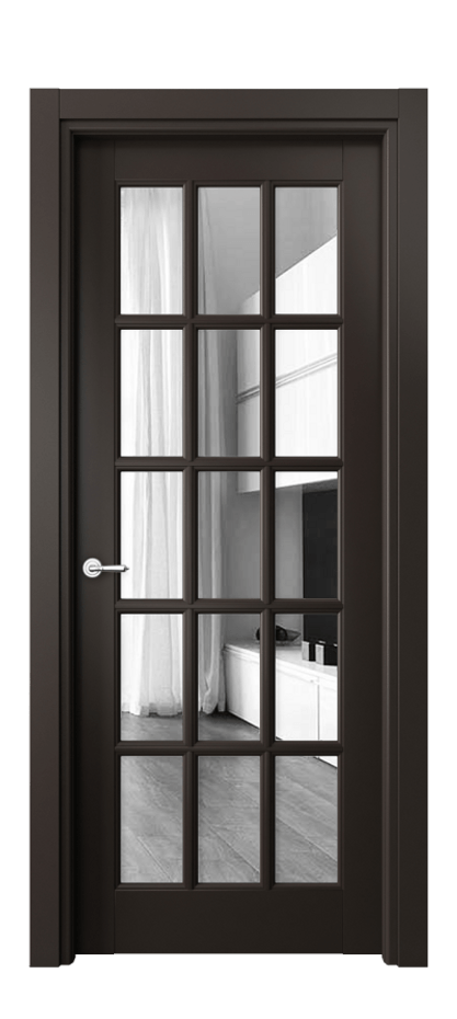 Дверь межкомнатная Тоскана Грильято 6311 Матовый антрацит Двустороннее зеркало, триплекс Гладкий наличник МАН Цена 114899 ₽ Наличники уже входят в базовый комплект. Фабрика дверей Волховец 8 (800) 551 43 19 Межкомнатная дверь Тоскана Грильято 6311 Матовый антрацит Двустороннее зеркало, триплекс Цена 114899 ₽ | Volhovec