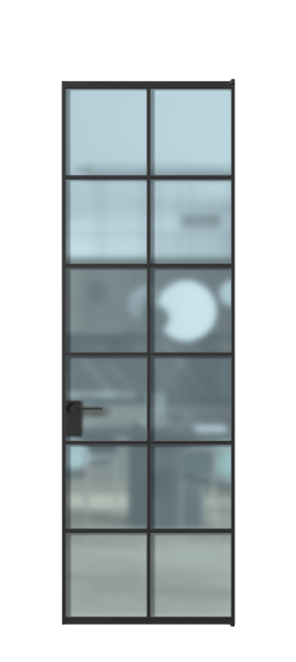 Алюминиевая дверь АЛПЛ040.05  Алюминий Черный Сатинированное голубое стекло, триплекс, 6мм. Без короба чер Цена 117290 Стоимость комплекта двери включает: 
1. Полотно (600/650/700/750/800/850/900/950*2000-2400 мм).
2. Короб
3. Комплект фурнитуры (2 торцевые петли и магнитный замок с ответной планкой). Фабрика дверей Волховец 8 (800) 551 43 19  Алюминиевая дверь АЛПЛ040.05 Алюминий Черный Сатинированное голубое стекло, триплекс, 6мм Цена 117290  | Volhovec