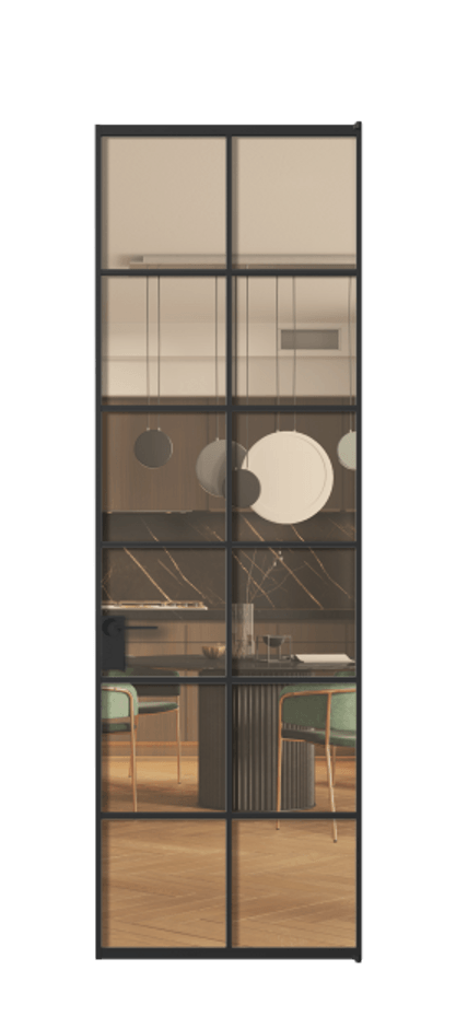 Алюминиевая дверь АЛПЛ040.05  Алюминий Черный Прозрачное оранжевое стекло, триплекс, 6мм. Без короба чер Цена 117290 Стоимость комплекта двери включает: 
1. Полотно (600/650/700/750/800/850/900/950*2000-2400 мм).
2. Короб
3. Комплект фурнитуры (2 торцевые петли и магнитный замок с ответной планкой). Фабрика дверей Волховец 8 (800) 551 43 19  Алюминиевая дверь АЛПЛ040.05 Алюминий Черный Прозрачное оранжевое стекло, триплекс, 6мм Цена 117290  | Volhovec