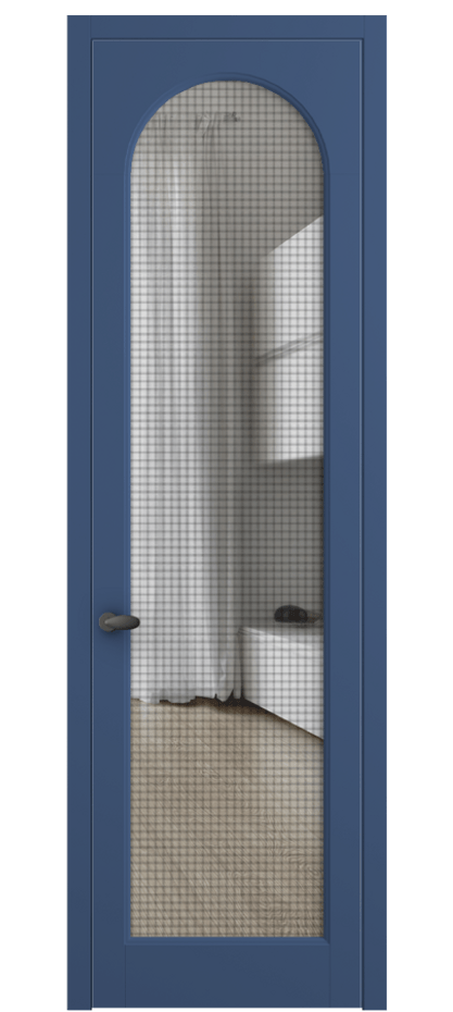 Межкомнатная дверь Palazzo 6804 Матовый белоснежный Mesh silver Цена 139260 ₽ | Volhovec