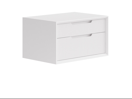 Мебель Тумба подвесная прикроватная Velvet 2 ящика. Цвет Матовый пудровый белый. Материал Гладкая эмаль. Коллекция Тумба подвесная прикроватная Velvet 2 ящика. Фото. Мебель Тумба подвесная прикроватная Velvet 2 ящика. Цвет Матовый пудровый белый. Материал Гладкая эмаль. Коллекция Тумба подвесная прикроватная Velvet 2 ящика. Картинка.