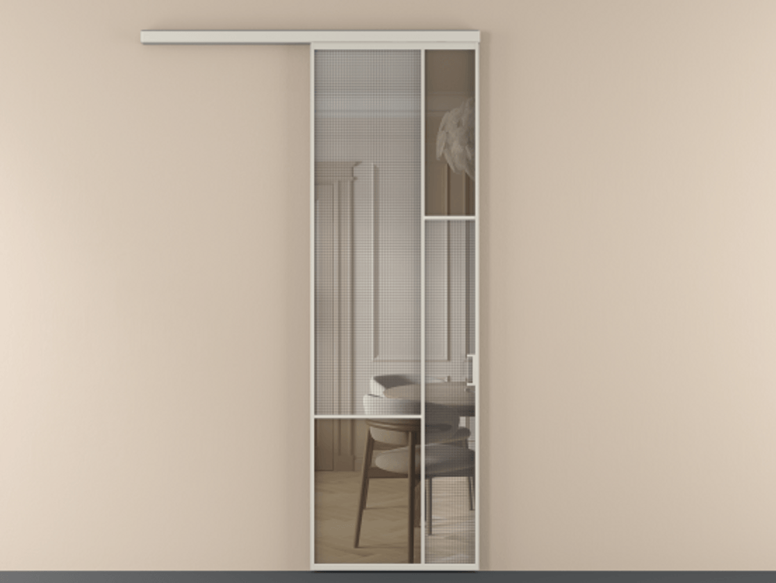 Перегородка Mosaic вдоль стены одностворчатая #VENDORCODE# #FURNISH# #GLASS# Цена #PRICE# #CURRENCY# | Volhovec