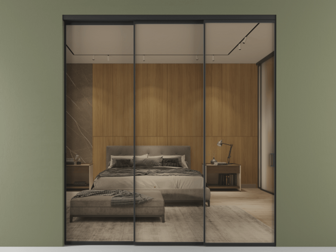 Перегородка Formato внутри проёма телескопик синхро 2 АЛПР 040.01 Алюминий Черный Рефлективное бронзовое стекло "Stopsol", калёное, 6 мм. Скрытый короб ЧЕР Цена 359500 ₽ 1. Полотно 3 шт. (800/2100 мм)
2. Комплект установки раздвижной системы
3. Базовый комплект фурнитуры
4. Комплект фурнитуры телескопик синхро-2
5.Ручка RONDO
. Фабрика дверей Волховец 8 (800) 551 43 19 Перегородка Formato внутри проёма телескопик синхро 2 АЛПР 040.01 Алюминий Черный Рефлективное бронзовое стекло "Stopsol", калёное, 6 мм Цена 359500 ₽ | Volhovec