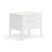 Тумба прикроватная Piega 2 ящика Матовый белоснежный