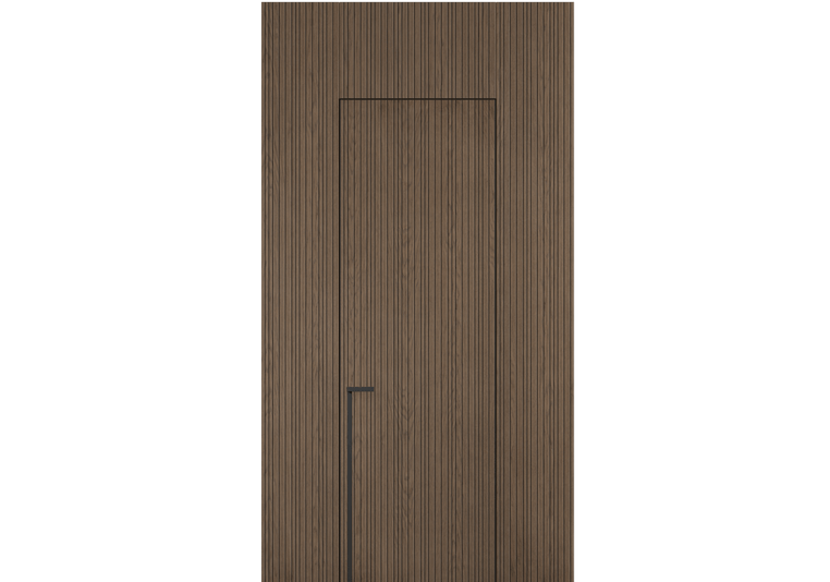 Панели для отделки стен Стеновая панель Фрезерованные Дуб серый матовый. Цвет Дуб серый матовый. Материал Шпон НатурВуд. Коллекция Фрезерованные. Картинка.