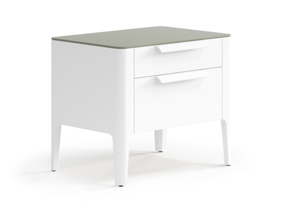 Мебель Тумба прикроватная Piega 2 ящика. Цвет Матовый светло-серый. Материал Гладкая эмаль. Коллекция Тумба прикроватная Piega 2 ящика. Фото. Мебель Тумба прикроватная Piega 2 ящика. Цвет Матовый светло-серый. Материал Гладкая эмаль. Коллекция Тумба прикроватная Piega 2 ящика. Картинка.