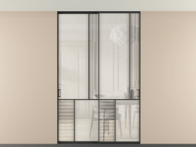 Алюминевая перегородка vntp2_1 ЧЕР. Цвет Алюминий Черный. Материал Алюминий. Коллекция Перегородка Mosaic внутри проёма двустворчатая со скрытым креплением в потолок. Фото. Алюминевая перегородка vntp2_1 ЧЕР. Цвет Алюминий Черный. Материал Алюминий. Коллекция Перегородка Mosaic внутри проёма двустворчатая со скрытым креплением в потолок. Картинка.