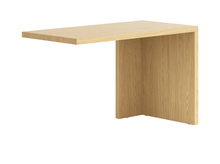 Мебель Стол Module письменный с одной опорой. Цвет Ванильный дуб. Материал Ламинатин. Коллекция Стол Module письменный с одной опорой. Картинка.