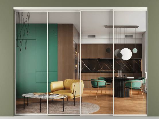 Алюминевая перегородка vn4_01 Crystalvision БЕЛ. Цвет Алюминий Белый. Материал Алюминий. Коллекция Перегородка Formato внутри проёма 4 створки с синхронным механизмом. Фото. Алюминевая перегородка vn4_01 Crystalvision БЕЛ. Цвет Алюминий Белый. Материал Алюминий. Коллекция Перегородка Formato внутри проёма 4 створки с синхронным механизмом. Картинка.