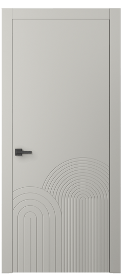Дверь межкомнатная АКП 8059 МТСР. Цвет Матовый тёплый серый. Материал Гладкая эмаль. Коллекция Линия. Картинка.