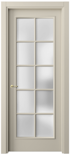 Дверь межкомнатная 8102 МБСР САТ. Цвет Матовый бежево-серый. Материал Гладкая эмаль. Коллекция Paris. Картинка.