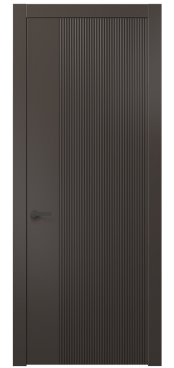 Дверь межкомнатная АКП 8623 МАН. Цвет Матовый антрацит. Материал Гладкая эмаль. Коллекция Dune. Картинка.