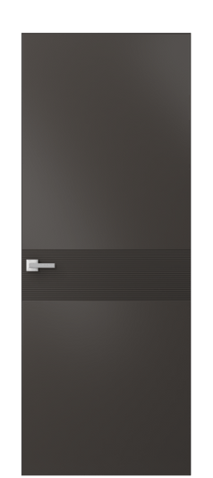 Дверь межкомнатная АКП 8041 МАН Матовый антрацит. Цвет Матовый антрацит. Материал Гладкая эмаль. Коллекция Linea. Картинка.
