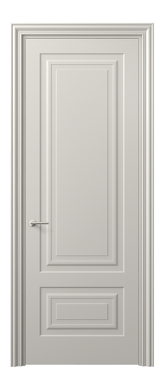 Дверь межкомнатная 8441 МОС. Цвет Матовый облачно-серый. Материал Гладкая эмаль. Коллекция Mascot. Картинка.