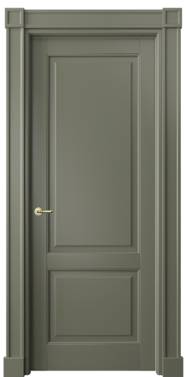 Дверь межкомнатная 6303 БОТ. Цвет Бук оливковый тёмный. Материал Массив бука эмаль. Коллекция Toscana Plano. Картинка.