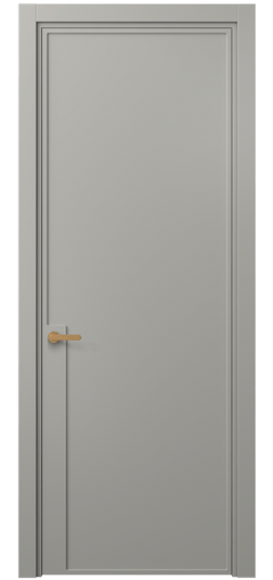 Дверь межкомнатная 8603 МНСР . Цвет Матовый нейтральный серый. Материал Гладкая эмаль. Коллекция Frame. Картинка.