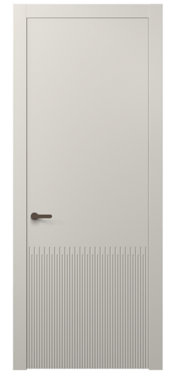 Дверь межкомнатная АКП 8626 МОС. Цвет Матовый облачно-серый. Материал Гладкая эмаль. Коллекция Dune. Картинка.