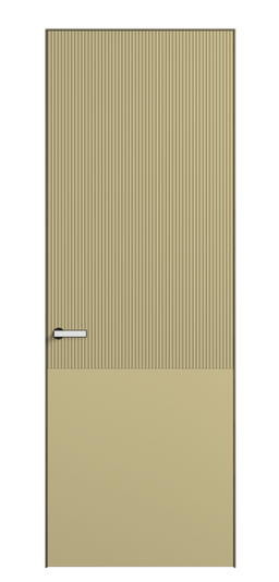 Дверь межкомнатная 8205 Слоновая кость RAL 1014. Цвет RAL Слоновая кость RAL 1014. Материал Гладкая эмаль. Коллекция Вельвет. Картинка.
