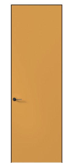 Дверь межкомнатная 0010 АКП Пастельно-жёлтый RAL 1034. Цвет RAL Пастельно-жёлтый RAL 1034. Материал Гладкая эмаль. Коллекция Planum Pro. Картинка.