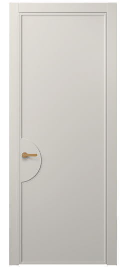 Дверь межкомнатная АКП 8604 МОС. Цвет Матовый облачно-серый. Материал Гладкая эмаль. Коллекция Frame. Картинка.