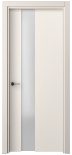 Дверь межкомнатная 4224 ПЭКБ САТ. Цвет ПЭТ кремово-белый. Материал ПЭТ. Коллекция Freedom. Картинка.