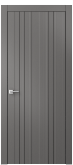 Дверь межкомнатная 8051 МКЛС. Цвет Матовый классический серый. Материал Гладкая эмаль. Коллекция Linea. Картинка.