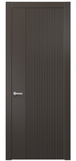 Дверь межкомнатная АКП 8643 МАН. Цвет Матовый антрацит. Материал Гладкая эмаль. Коллекция Alba. Картинка.