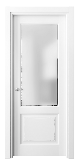 Дверь межкомнатная 6322 ББЛ САТ-Ф. Цвет Бук белоснежный. Материал Массив бука эмаль. Коллекция Toscana Elegante. Картинка.