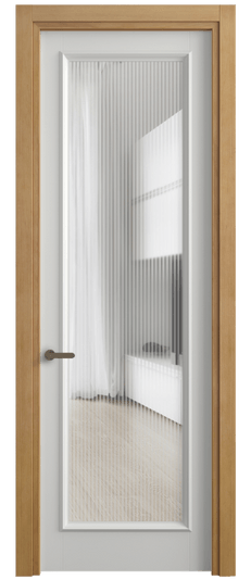 Дверь межкомнатная 6702 БССР MORU. Цвет Бук светло-серый. Материал Массив бука эмаль. Коллекция Charm. Картинка.