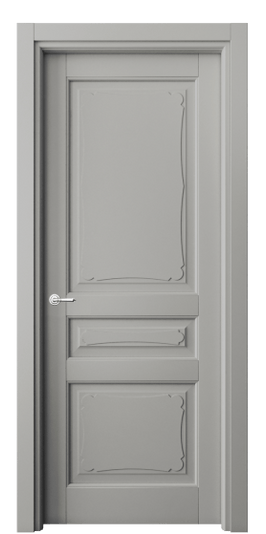 Дверь межкомнатная 6325 БНСР. Цвет Бук нейтральный серый. Материал Массив бука эмаль. Коллекция Toscana Elegante. Картинка.