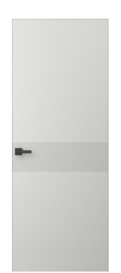 Дверь межкомнатная АКП 8041 МССР. Цвет Матовый светло-серый. Материал Гладкая эмаль. Коллекция Linea. Картинка.