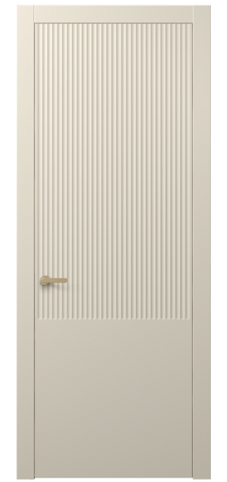 Дверь межкомнатная АКП 8646 МБСР. Цвет Матовый бежево-серый. Материал Гладкая эмаль. Коллекция Alba. Картинка.