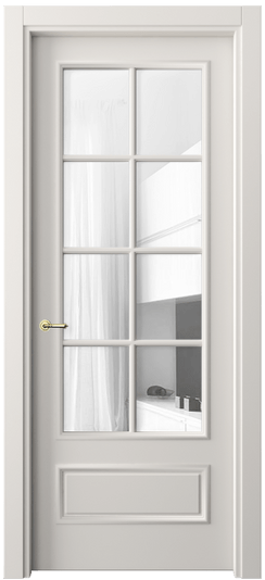 Межкомнатная дверь 8112 МПБЛ ПРОЗ. Цвет Матовый пудровый белый. Материал Гладкая эмаль. Коллекция Paris. Фото. Дверь межкомнатная 8112 МПБЛ ПРОЗ. Цвет Матовый пудровый белый. Материал Гладкая эмаль. Коллекция Paris. Картинка.