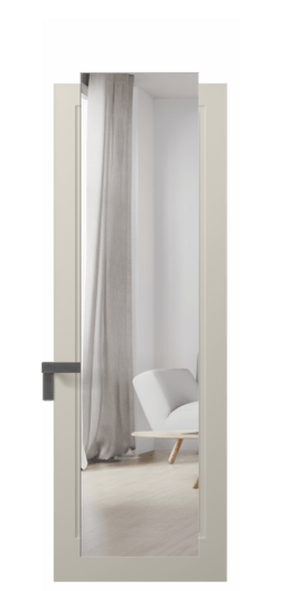 Дверь межкомнатная 8303 МБСР ЗЕР. Цвет Матовый бежево-серый. Материал Гладкая эмаль. Коллекция Rocca. Картинка.